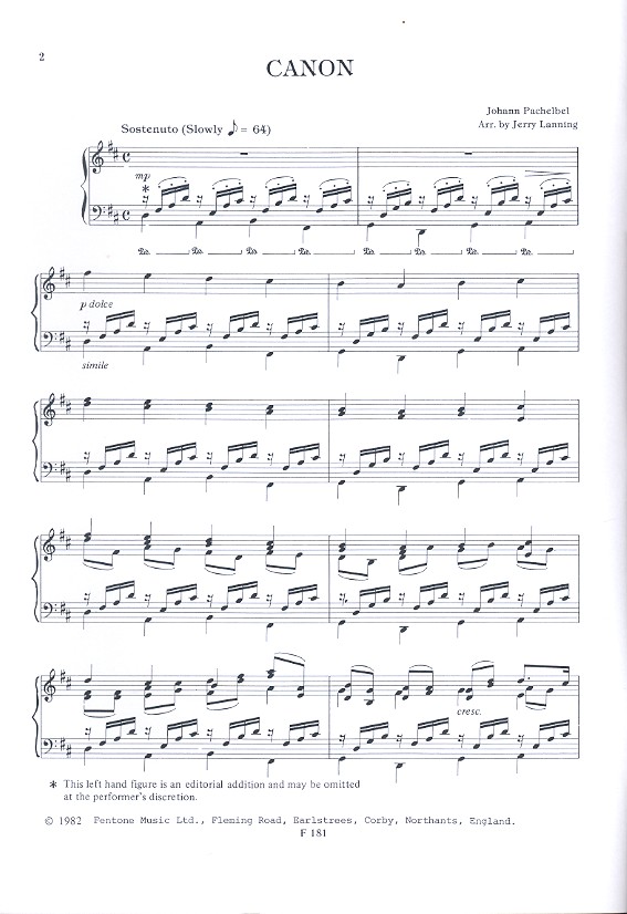 Canon and Gigue D major