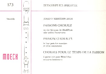 Passions-Choräle zu vier Stimmen