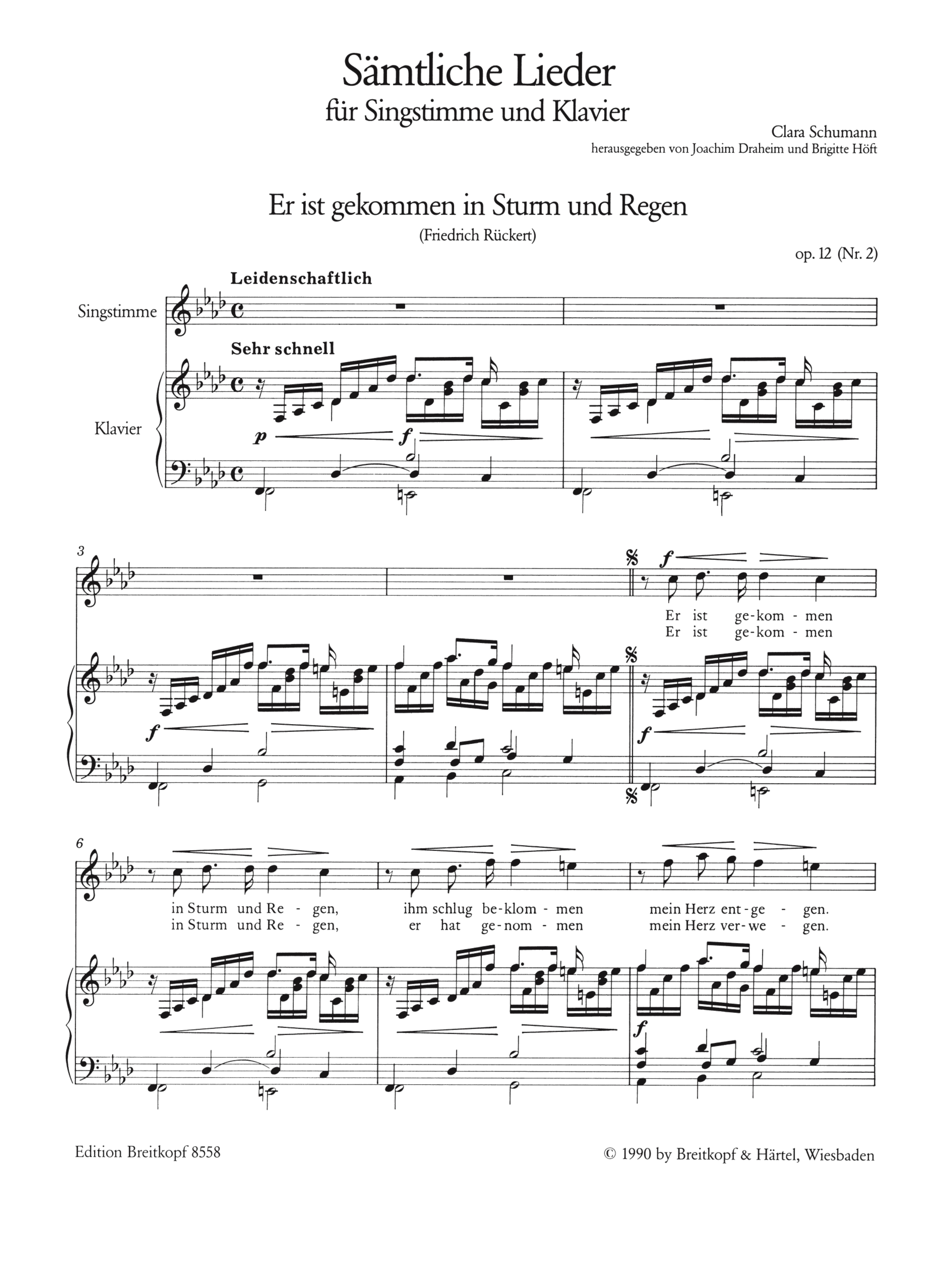 Sämtliche Lieder Band 1