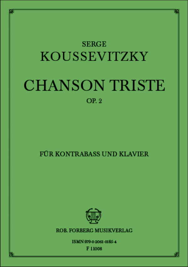 Chanson triste op.2 für