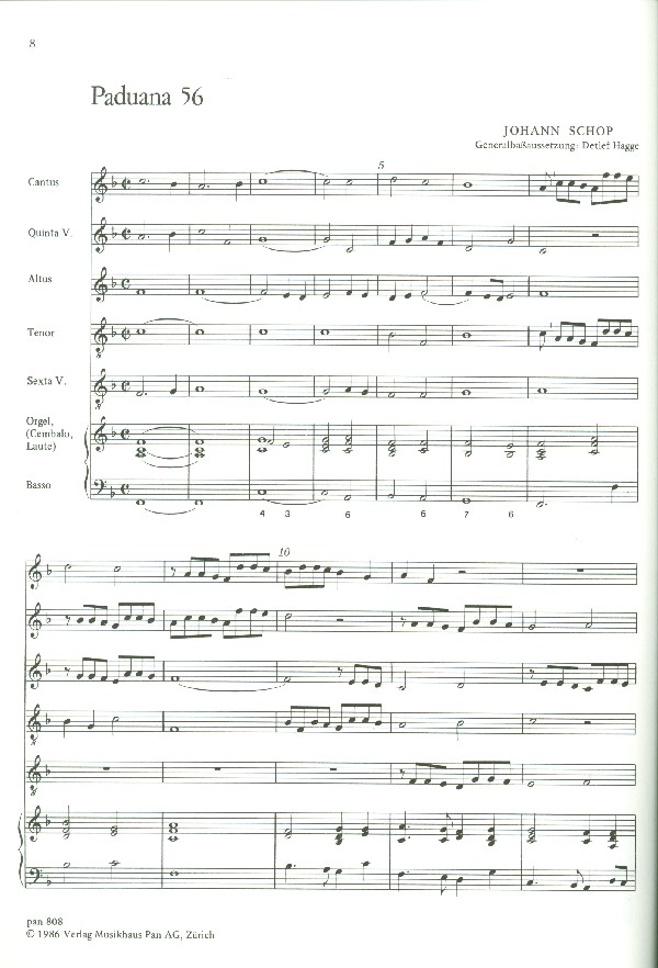 4  Paduanen und eine Pavane 