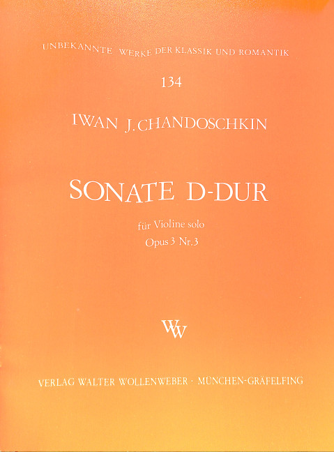 SONATE D-DUR OP.3,3