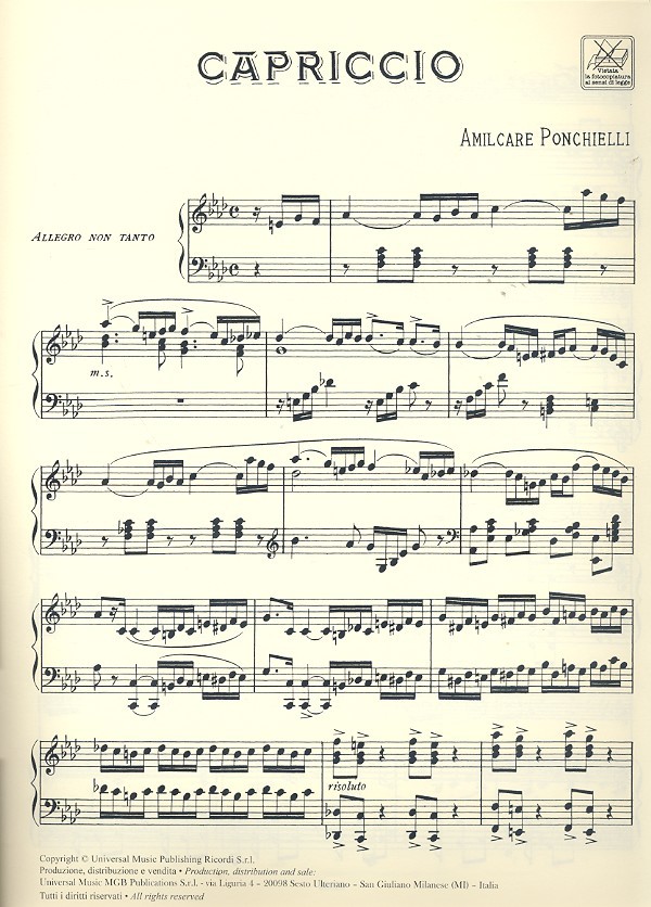 Capriccio für Oboe und Klavier