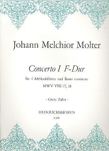 Concerto  F-Dur Nr.1 MWVVIII/17,18 für