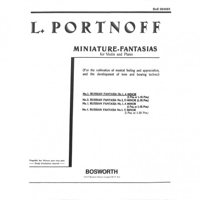 Russian Fantasia a minor no.1 Violine & piano