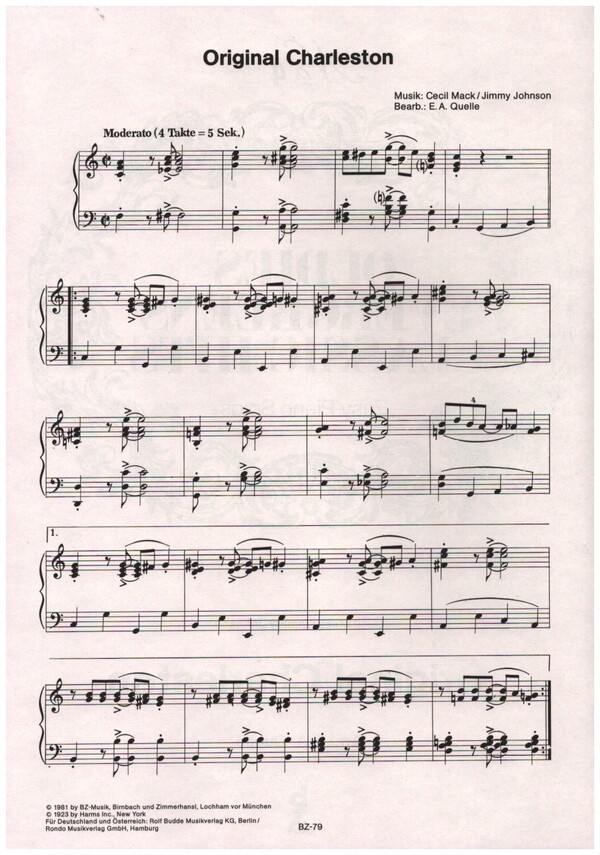 Original Charleston: Einzelausgabe