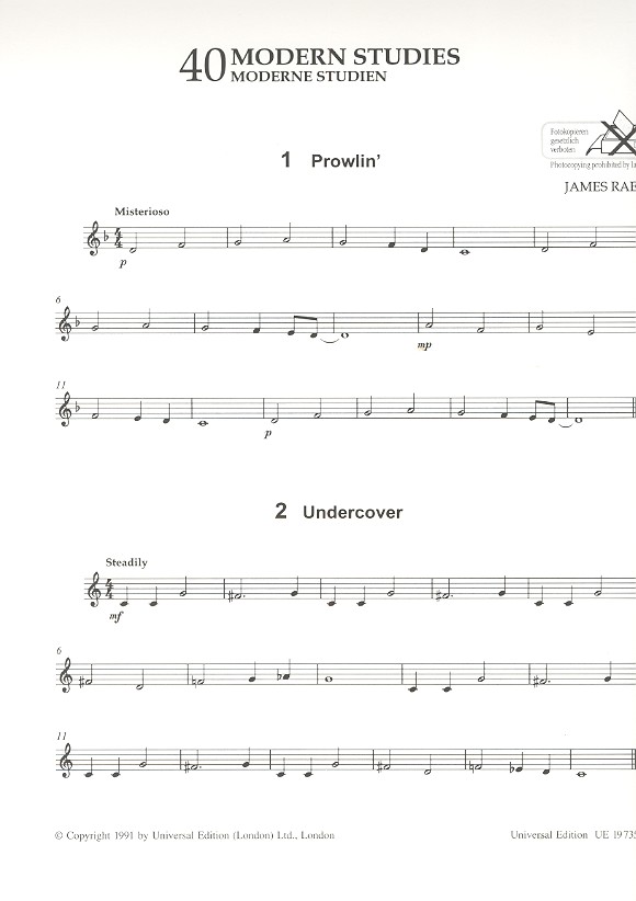 40 modern Studies in Rhythm and