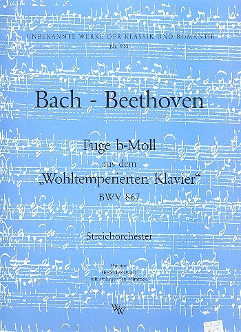 Fuge b-Moll BWV867 für 2 Violinen,