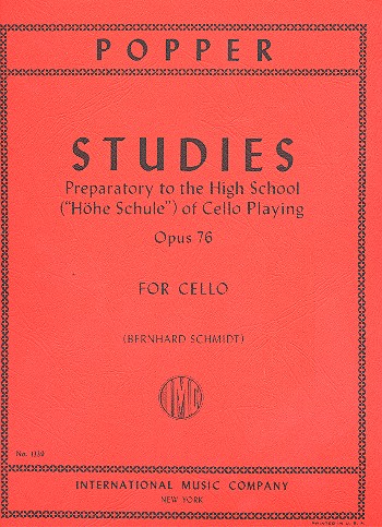 Preparatory Studies to the High School of Cello Playing op.76