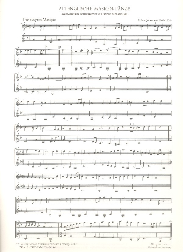 Altenglische Maskentänze