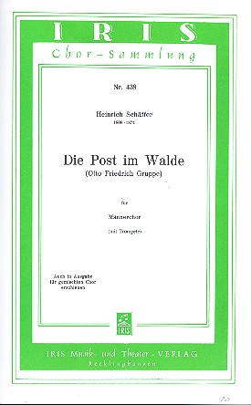 Die Post im Walde für Männerchor