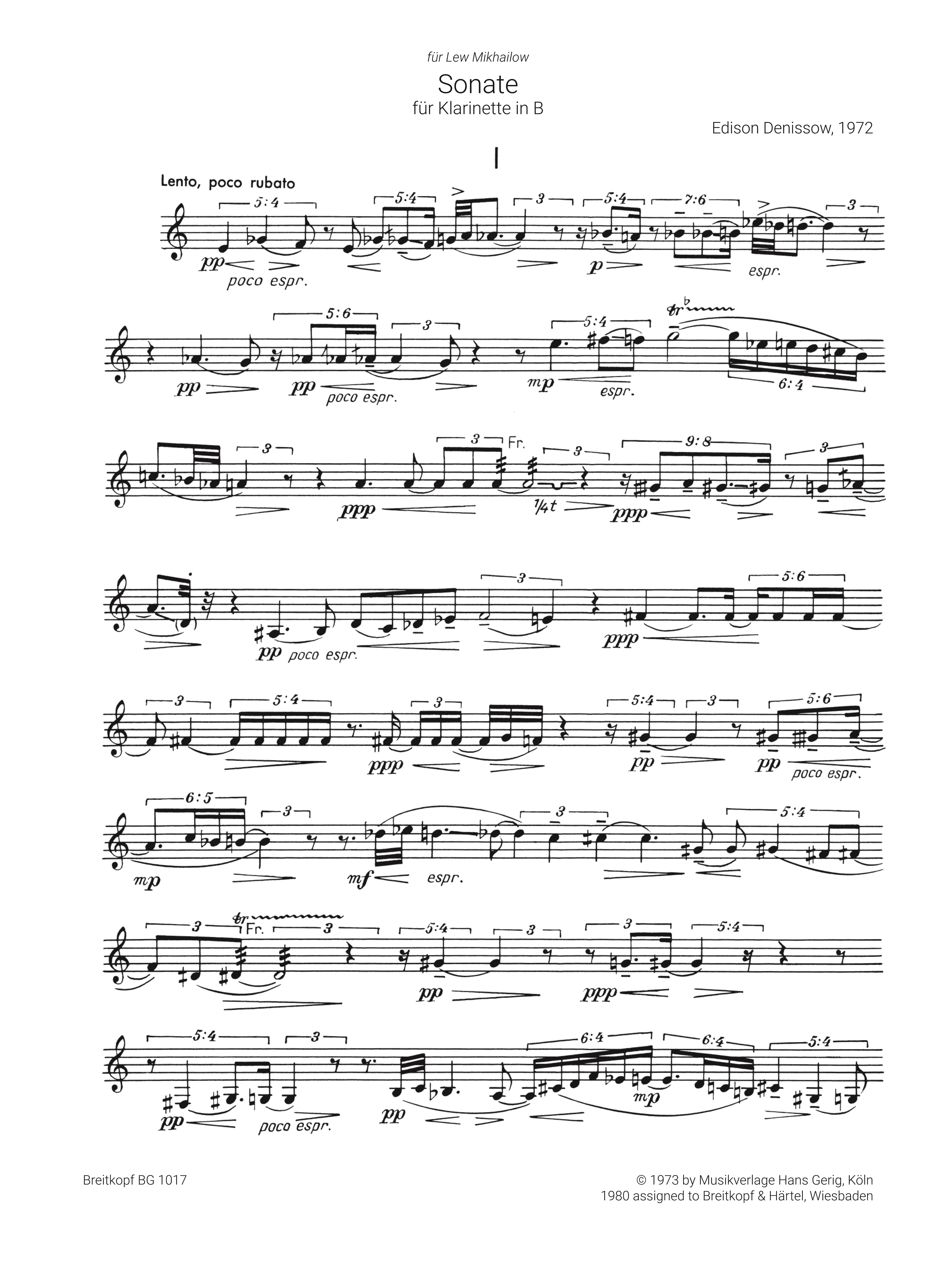 Sonate 1972