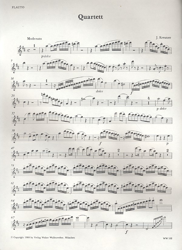 Quartett op.2,1 für Flöte, Violine,