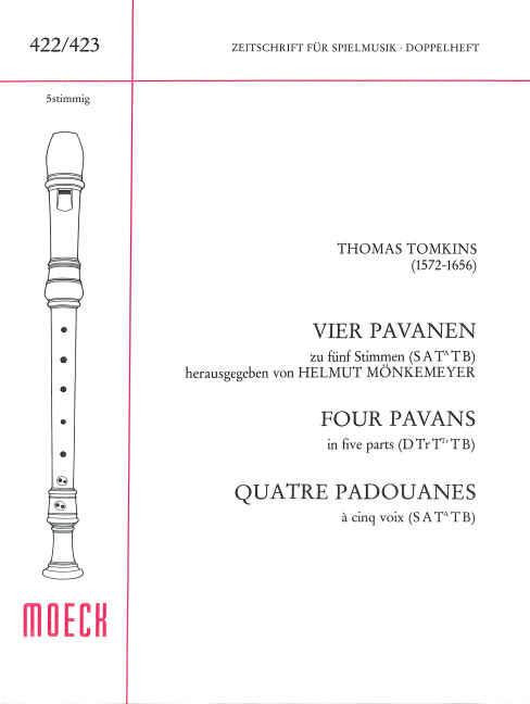 4 Pavanen zu 5 Stimmen (SATTB)