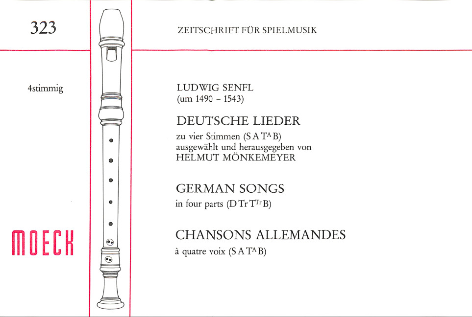 Deutsche Lieder zu 4 Stimmen