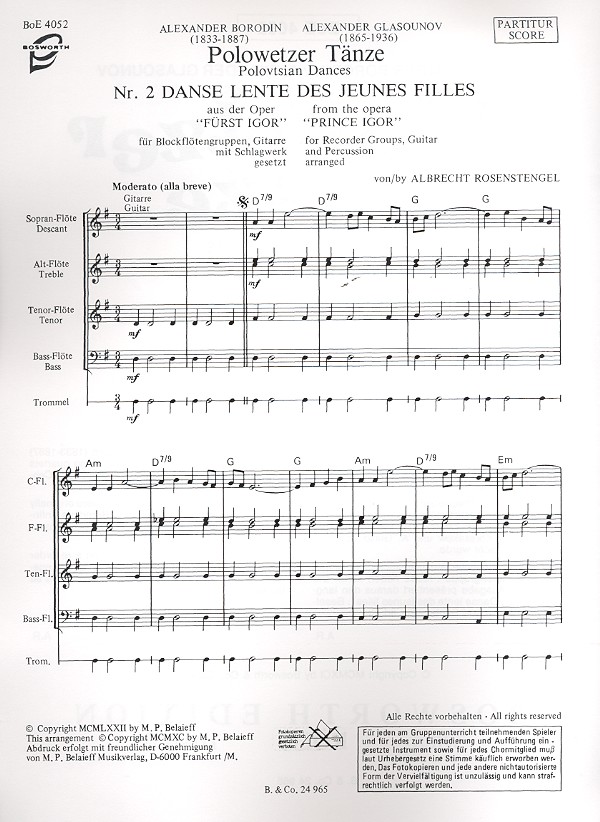 Polowetzer Tänze aus Fürst Igor