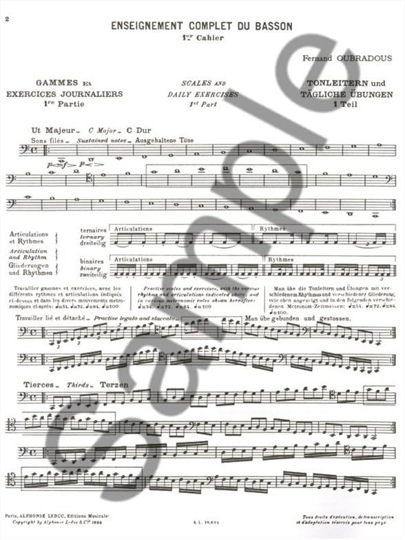 Gammes et exercices journaliers