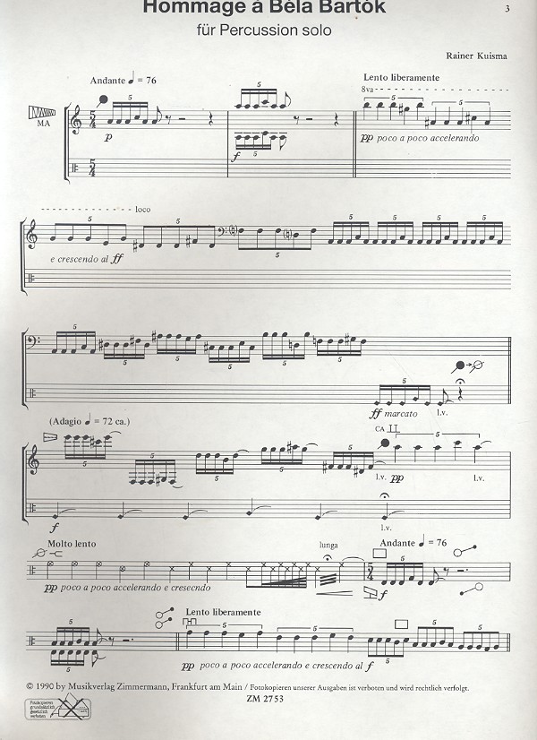 Hommage à Bela Bartok