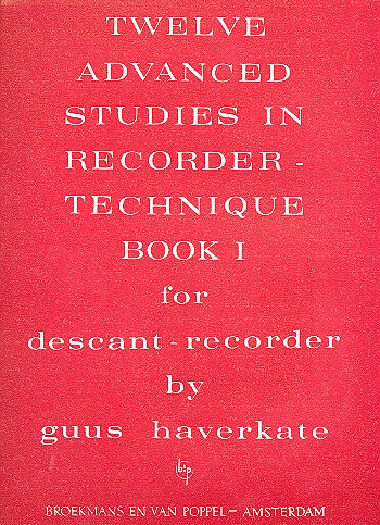 12 advanced Studies in Recorder - Technique vol.1 (nos.1-6)