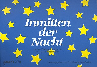 Inmitten der Nacht Weihnachtslieder in leichten Sätzen