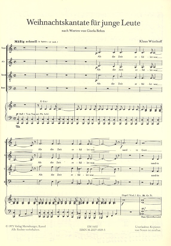 Weihnachtskantate für junge Leute