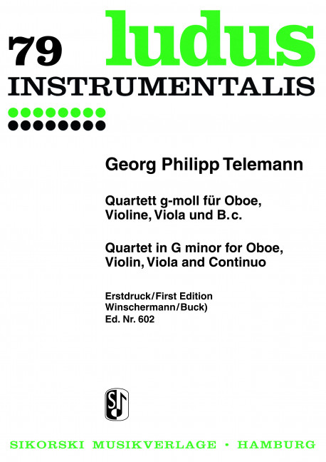 Quartett g-Moll für Oboe, Violine,