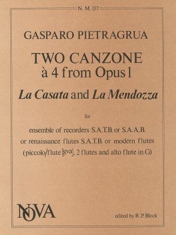 2 Canzone a 4 from op.1