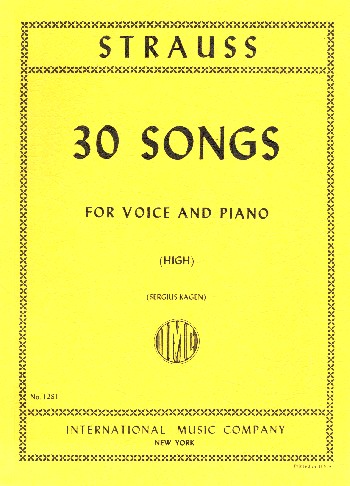 30 Songs for high voice and