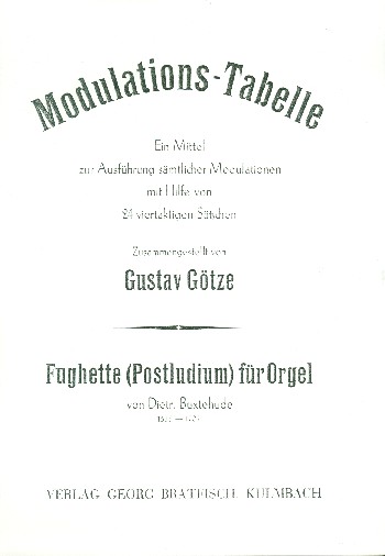 Modulations-Tabelle zur Ausführung sämtlicher Modulationen