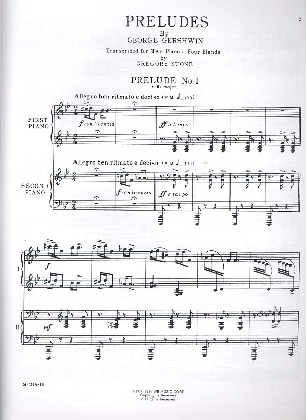 Préludes for 2 pianos 4 hands