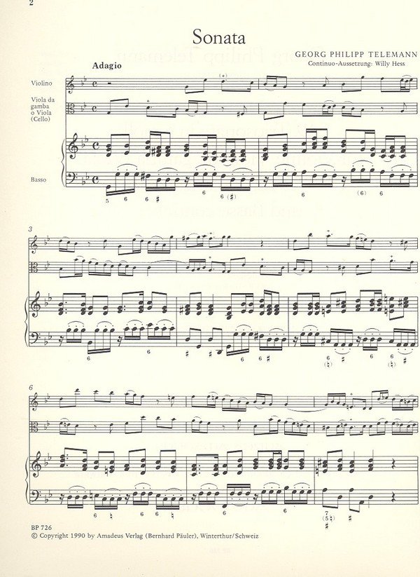 Triosonate g-Moll Nr.49 für Violine,