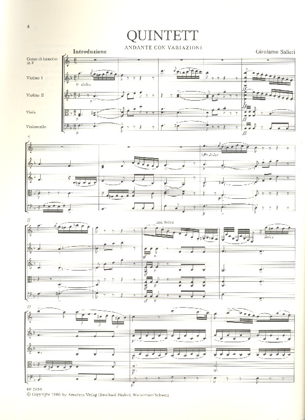 Andante con variationi Quintett