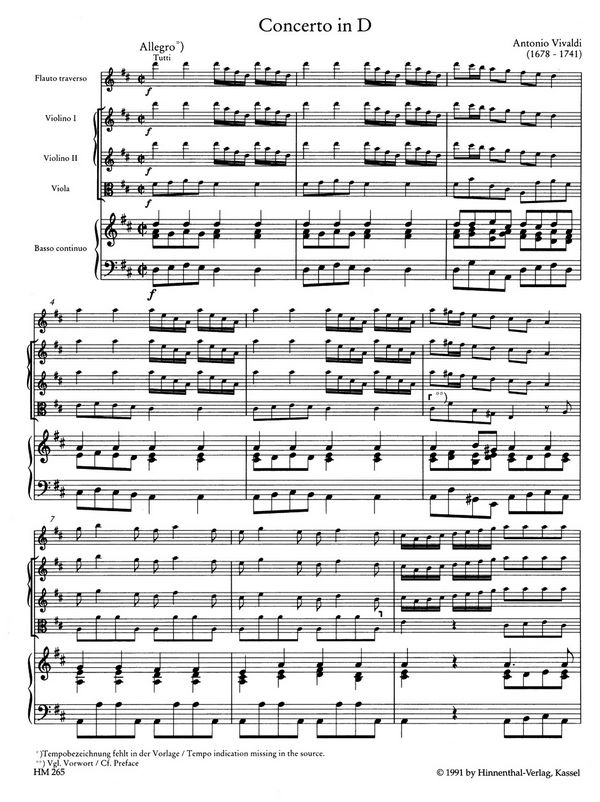 Konzert D-Dur RV783