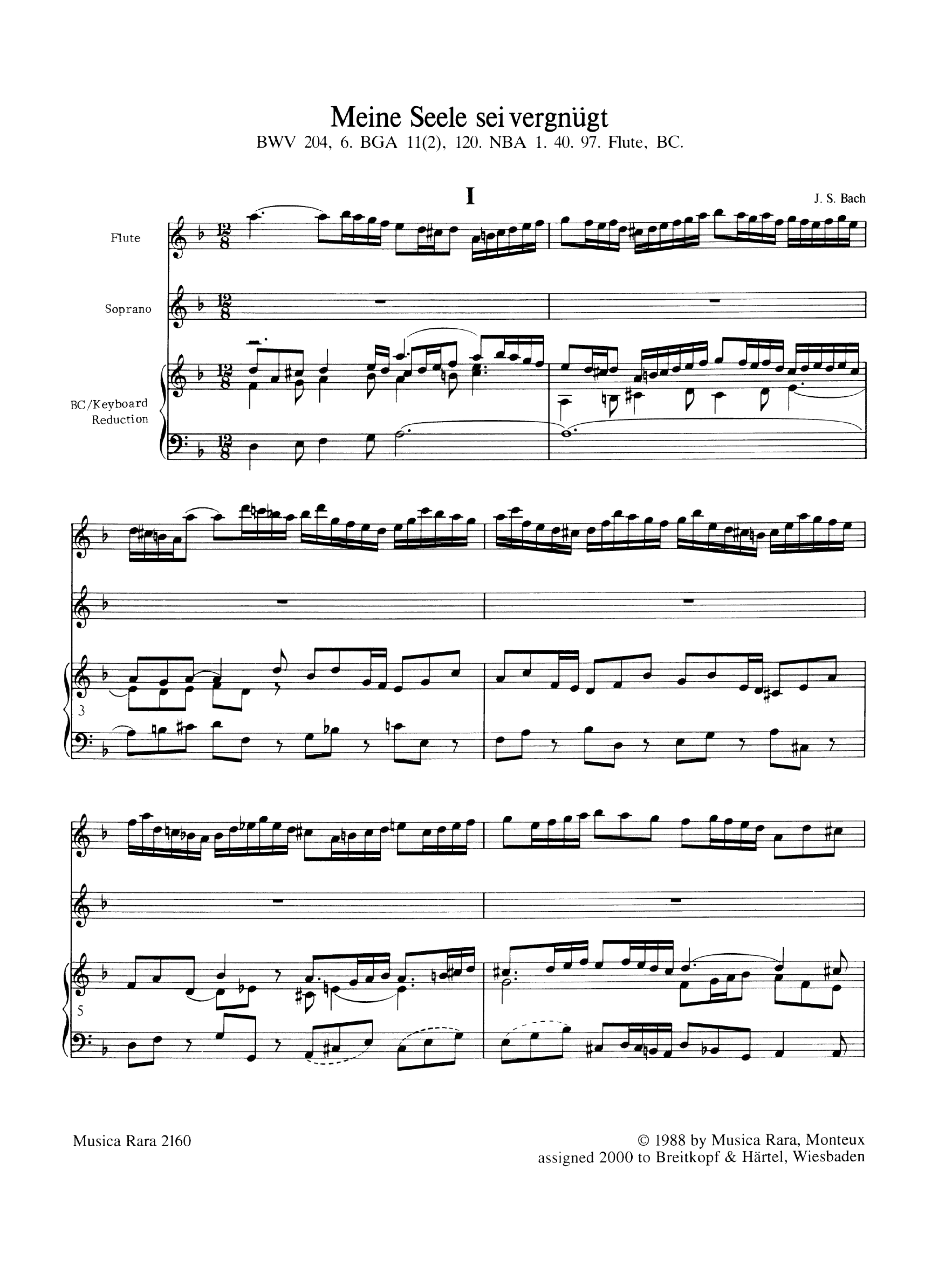 Complete Arias and Sinfonias from the Cantatas, Masses and Oratorios v