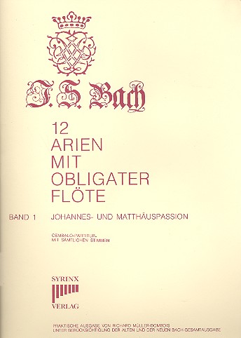 12 Arien mit obligater Flöte Band 1:
