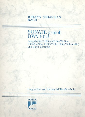 Sonate g-Moll BWV1029 