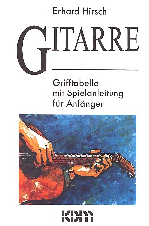 Grifftabelle für Gitarre mit Spielanleitung für Anfänger