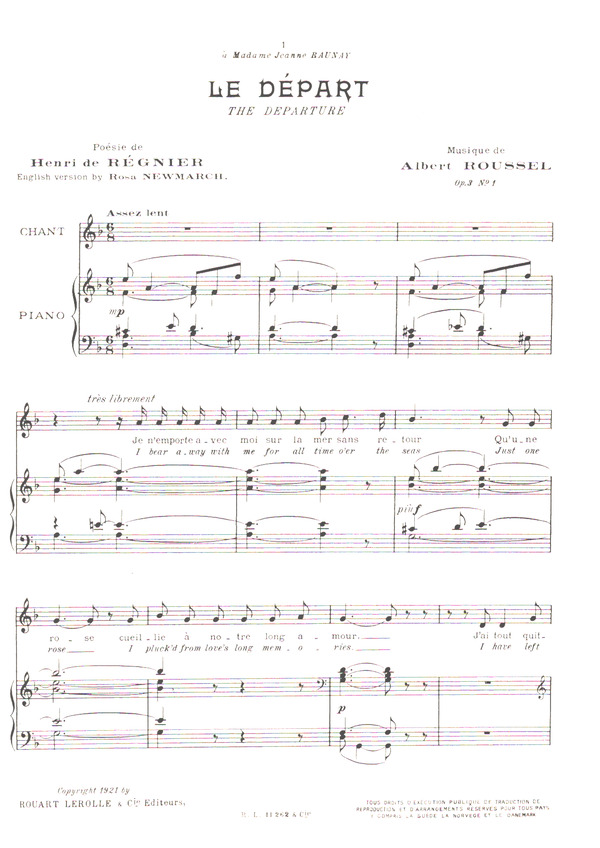 12 Melodies pour chant et piano