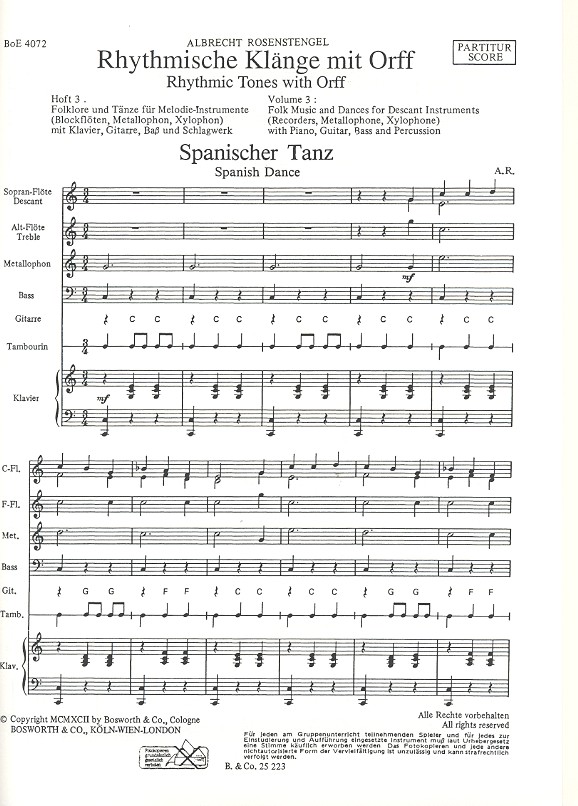 Rhythmische Klänge mit Orff