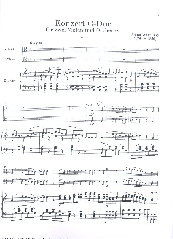 Konzert C-Dur für 2 Violen und