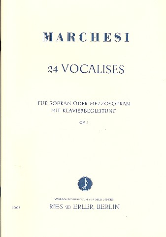 24 Vocalises op.2 für Sopran
