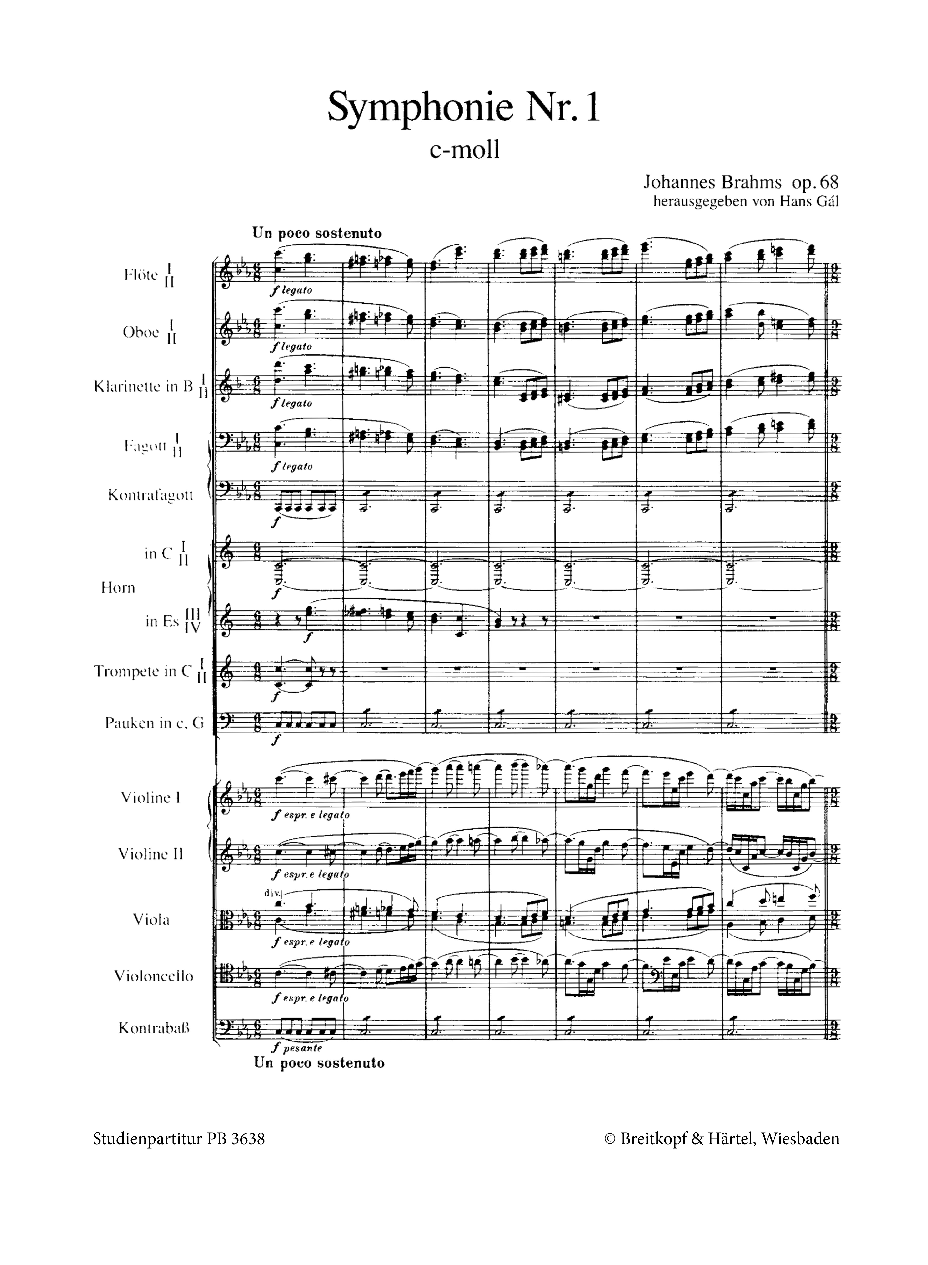 Sinfonie c-Moll Nr.1 op.68