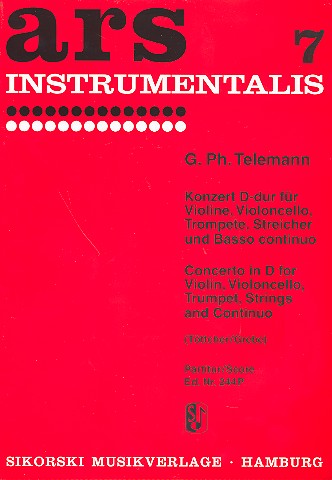 Konzert D-Dur für Violine concertato,