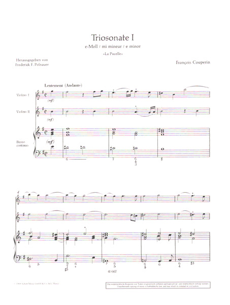 Trisonate e-Moll Nr.1