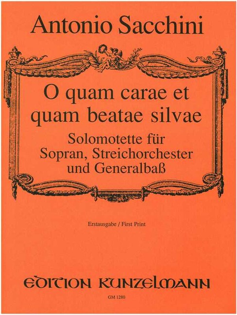 O quam carae et quam beatae silvae