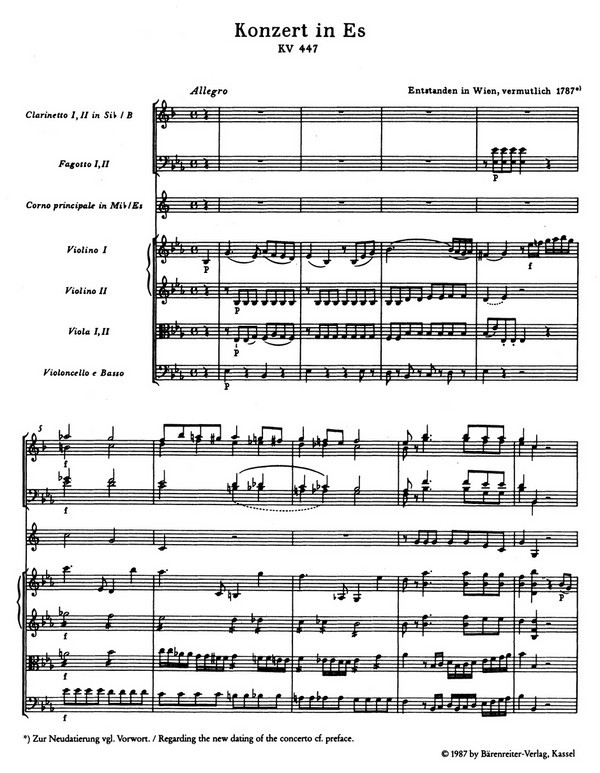 KONZERT ES-DUR KV447 FUER HORN