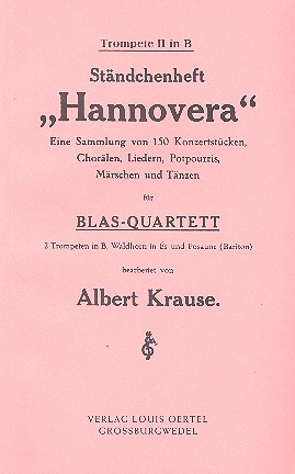 Hannovera Ständchenheft mit 150 Konzertstücken