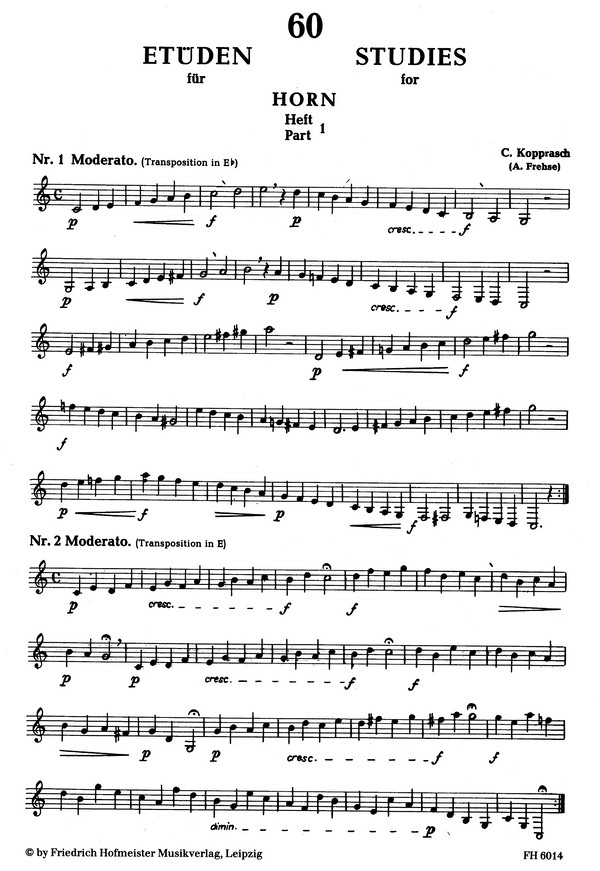 60 ausgewählte Etüden Band 1 (Nr.1-34)