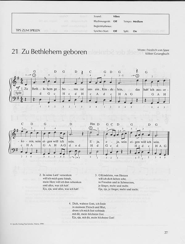 Lieder zur Weihnachtszeit