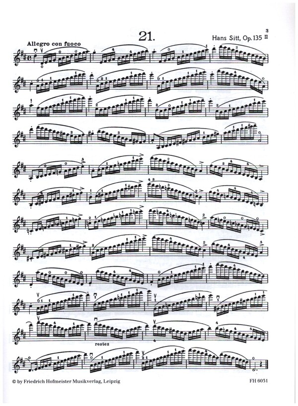 Schule der Geläufigkeit und Fingerfertigkeit op.135 Band 2 (Nr.21-40)